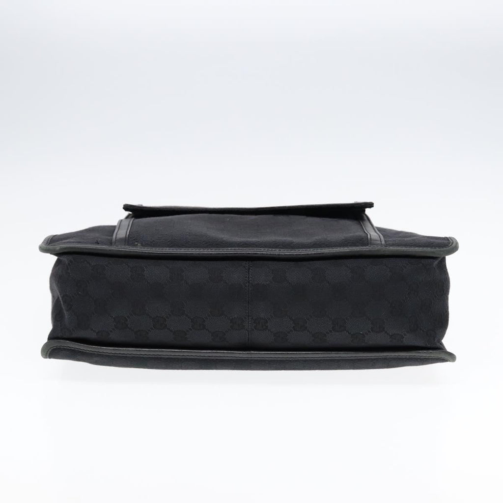GUCCI GG Canvas Tote Bag Black Gold 88788