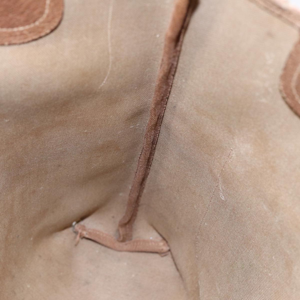 GUCCI GG Supreme Web Sherry Line Tote Bag PVC Leather Beige 39 02 003 88789