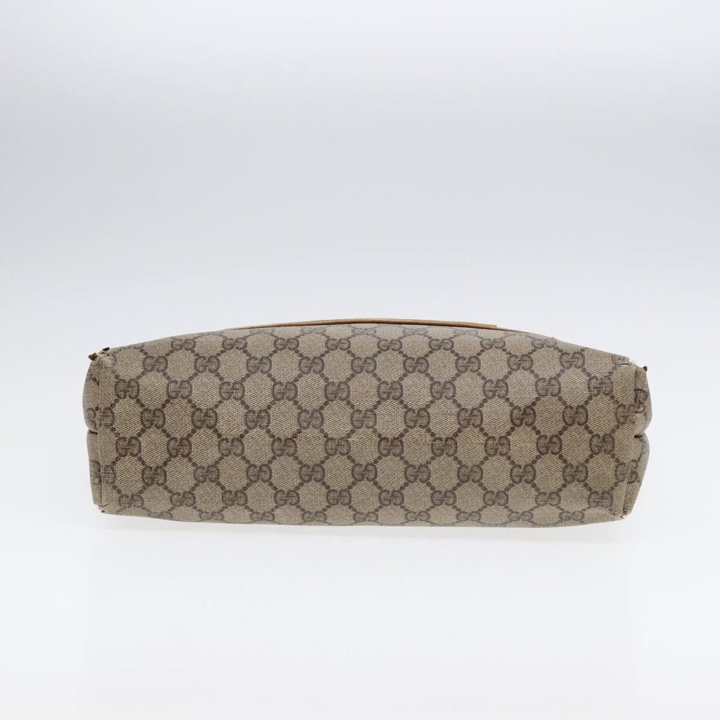 GUCCI GG Supreme Web Sherry Line Tote Bag PVC Leather Beige 39 02 003 88789