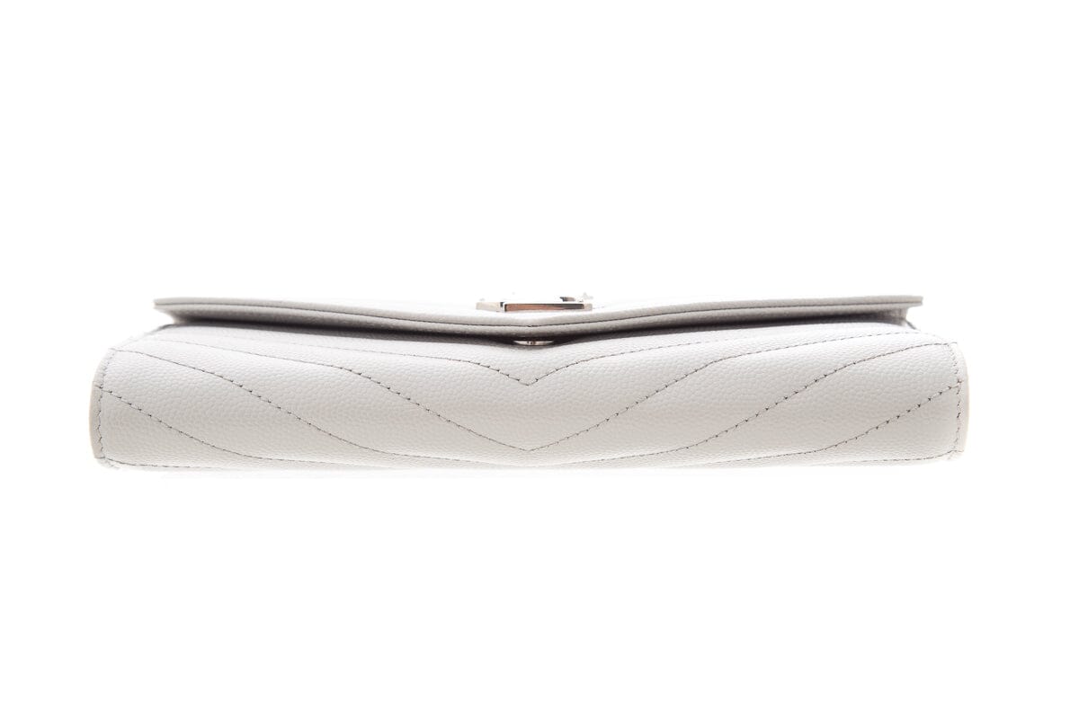 Saint Laurent Light Gray Grain De Poudre WOC