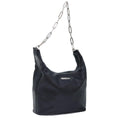 GUCCI Chain Shoulder Bag Leather Black Silver 001 3874 2404 88805