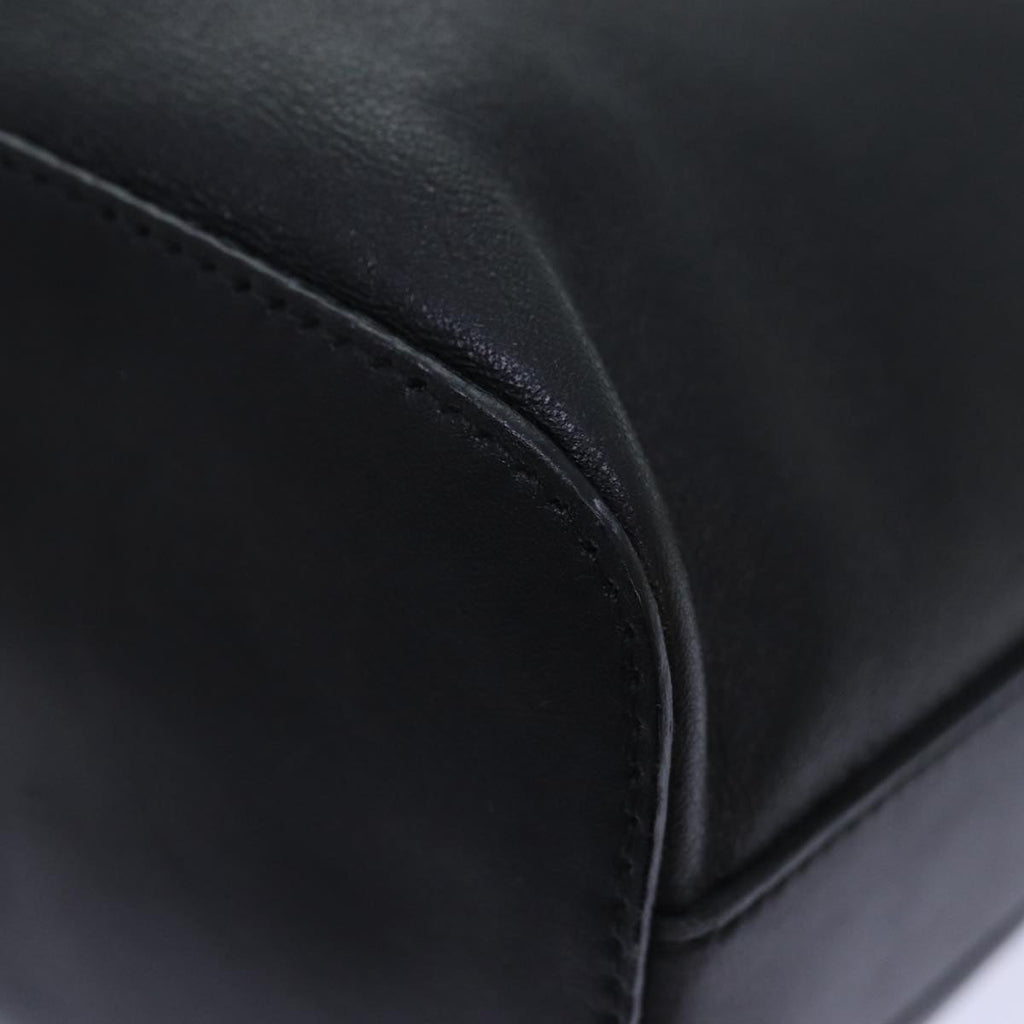 GUCCI Chain Shoulder Bag Leather Black Silver 001 3874 2404 88805
