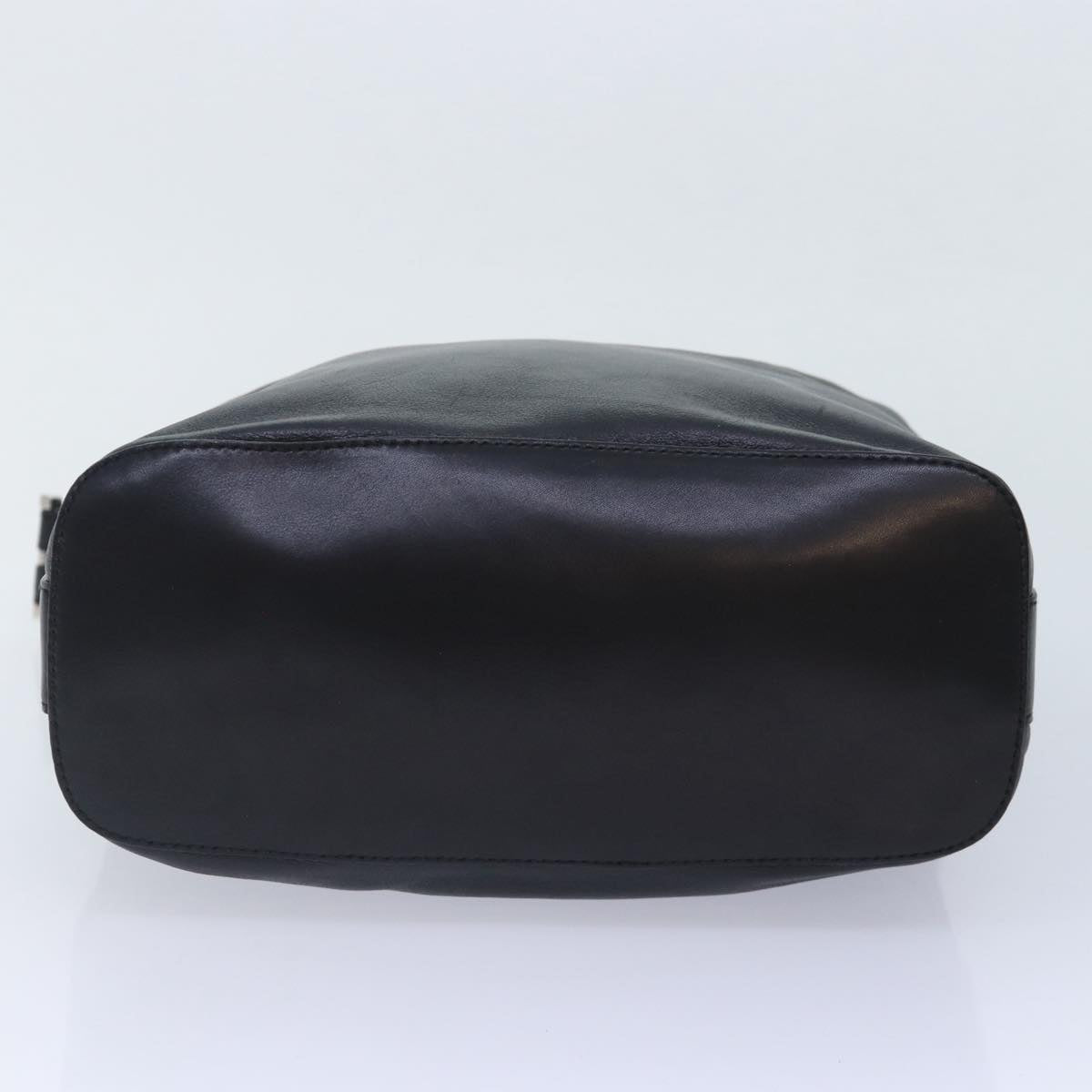 GUCCI Chain Shoulder Bag Leather Black Silver 001 3874 2404 88805