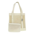 GUCCI Tote Bag Patent Leather Beige Silver 002 1705 0405 88806