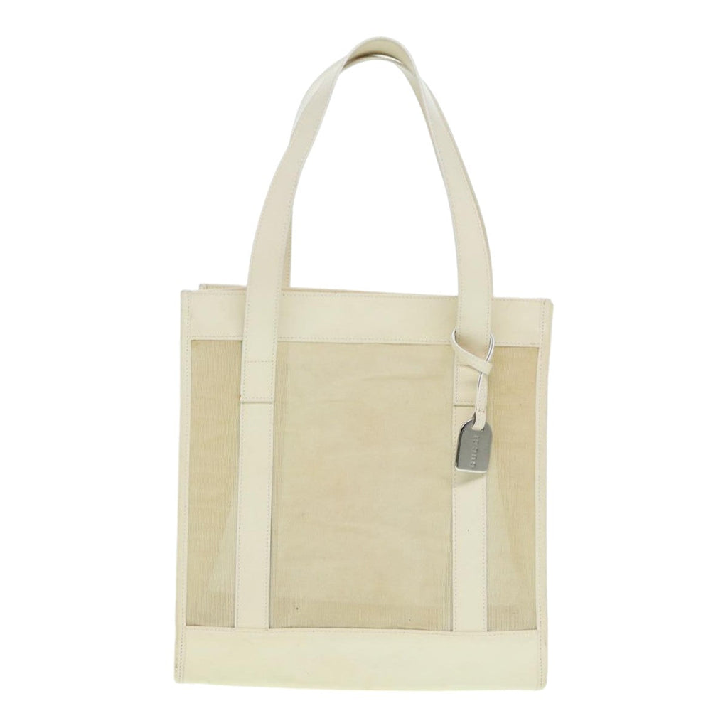 GUCCI Tote Bag Patent Leather Beige Silver 002 1705 0405 88806