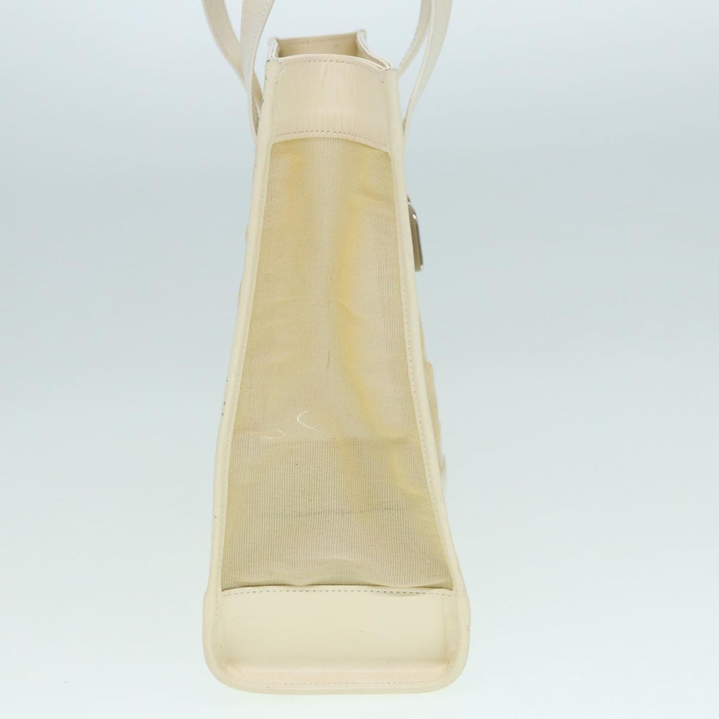 GUCCI Tote Bag Patent Leather Beige Silver 002 1705 0405 88806