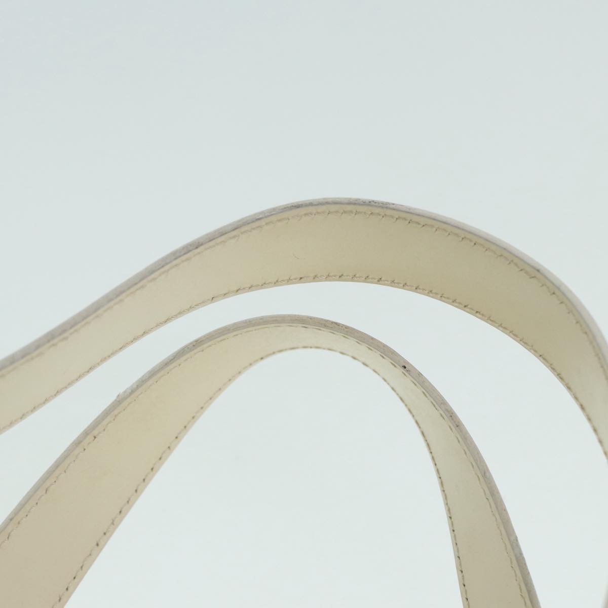 GUCCI Tote Bag Patent Leather Beige Silver 002 1705 0405 88806