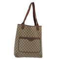 GUCCI GG Supreme Web Sherry Line Tote Bag PVC Leather Beige 39 02 003 88814