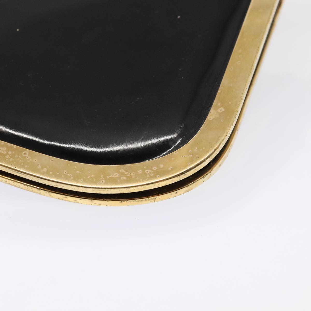 GUCCI Shoulder Bag Patent Leather Black Gold 001 2058 1764 0 88832