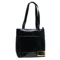GUCCI Tote Bag Patent Leather Black Silver 002 8754 0482 88846