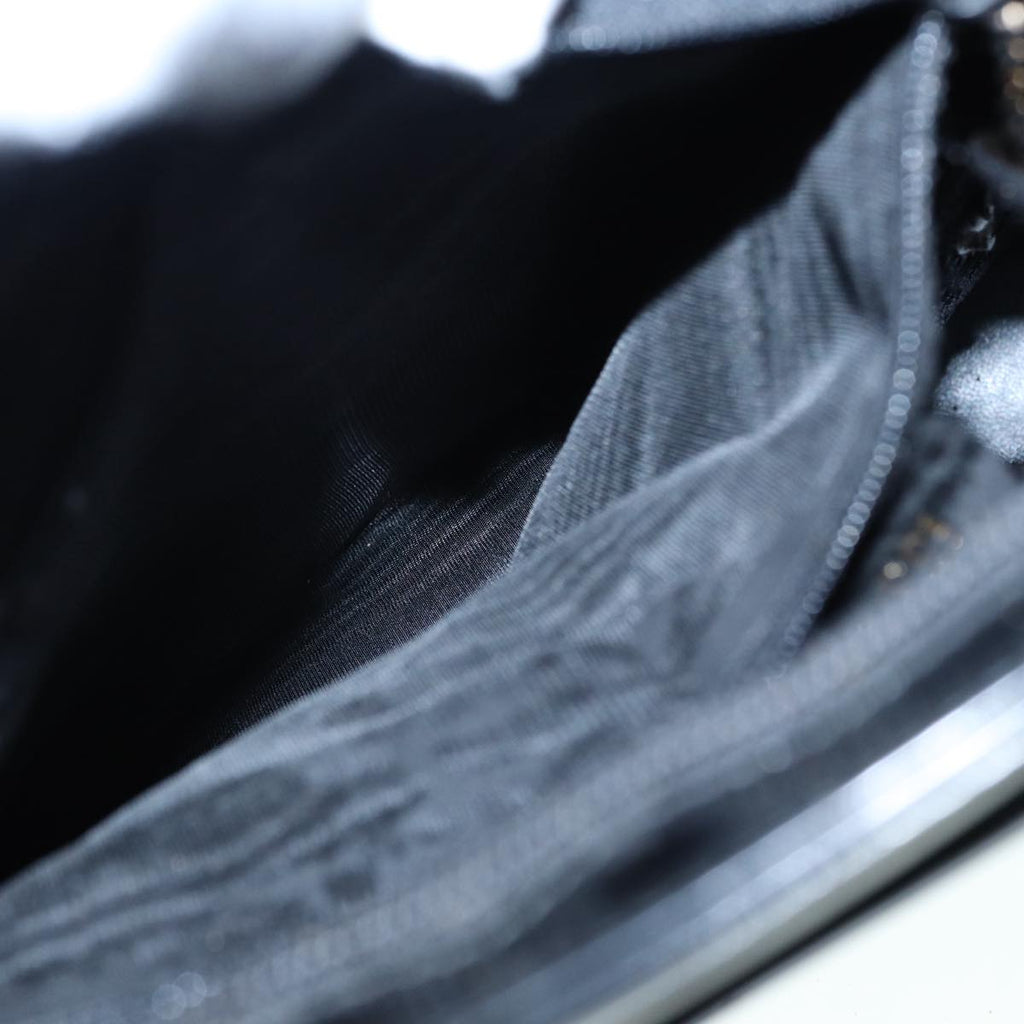 GUCCI Tote Bag Patent Leather Black Silver 002 8754 0482 88846
