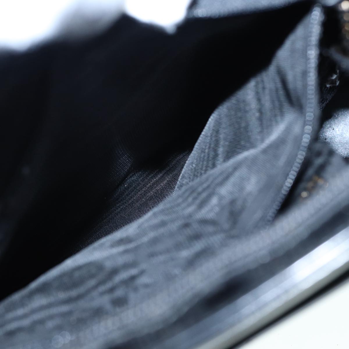 GUCCI Tote Bag Patent Leather Black Silver 002 8754 0482 88846
