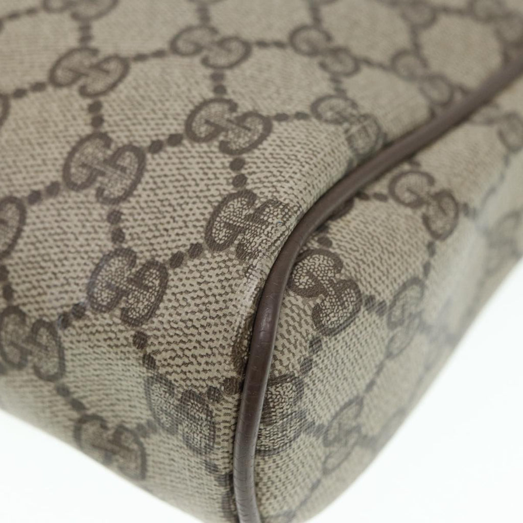 GUCCI GG Supreme Web Sherry Line Clutch Bag PVC Beige Red 89 01 012 88952