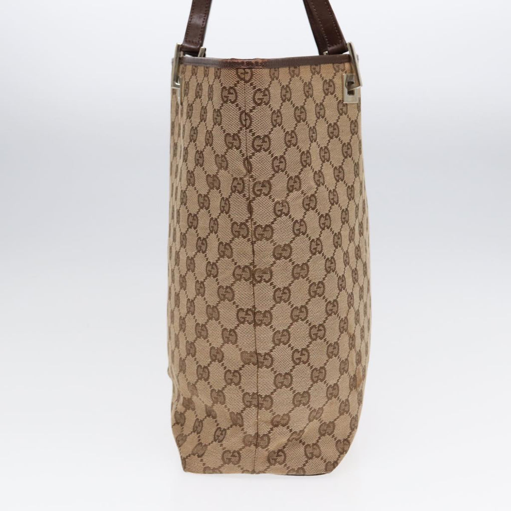 GUCCI GG Canvas Tote Bag Beige Gold 001 1098 88955
