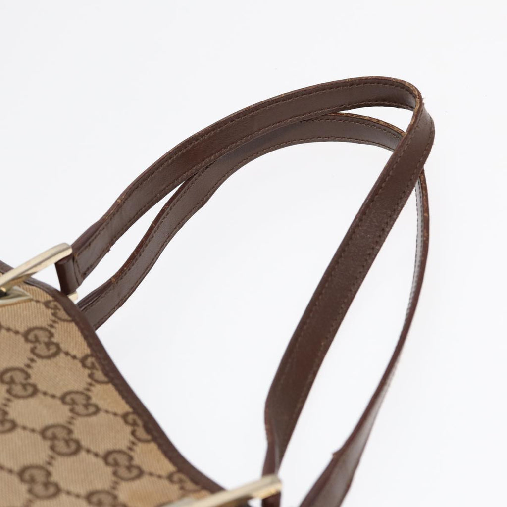 GUCCI GG Canvas Tote Bag Beige Gold 001 1098 88955