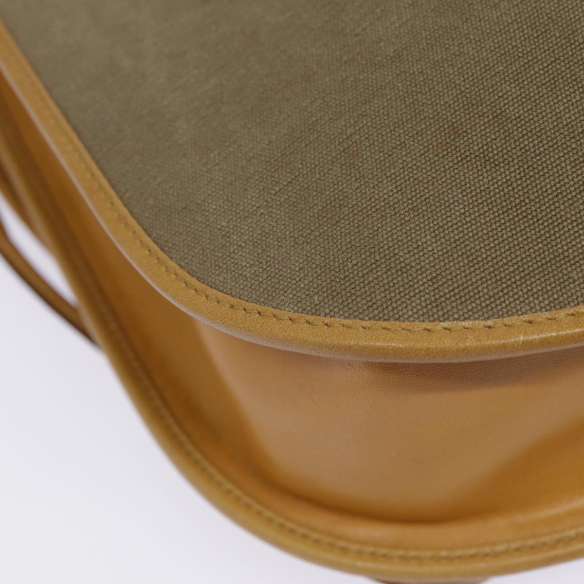 GUCCI Hand Bag Canvas Leather Beige Brown 110295 3444 88957