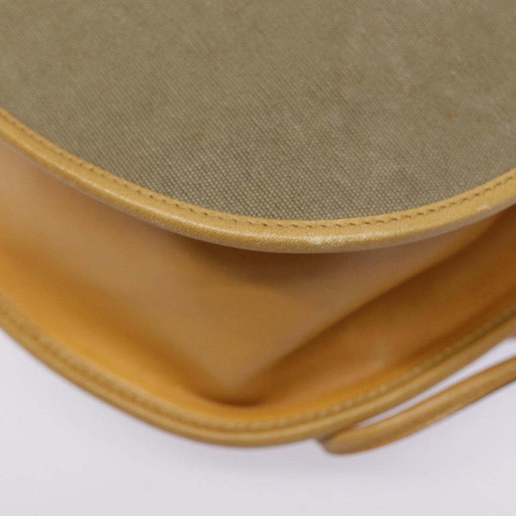 GUCCI Hand Bag Canvas Leather Beige Brown 110295 3444 88957