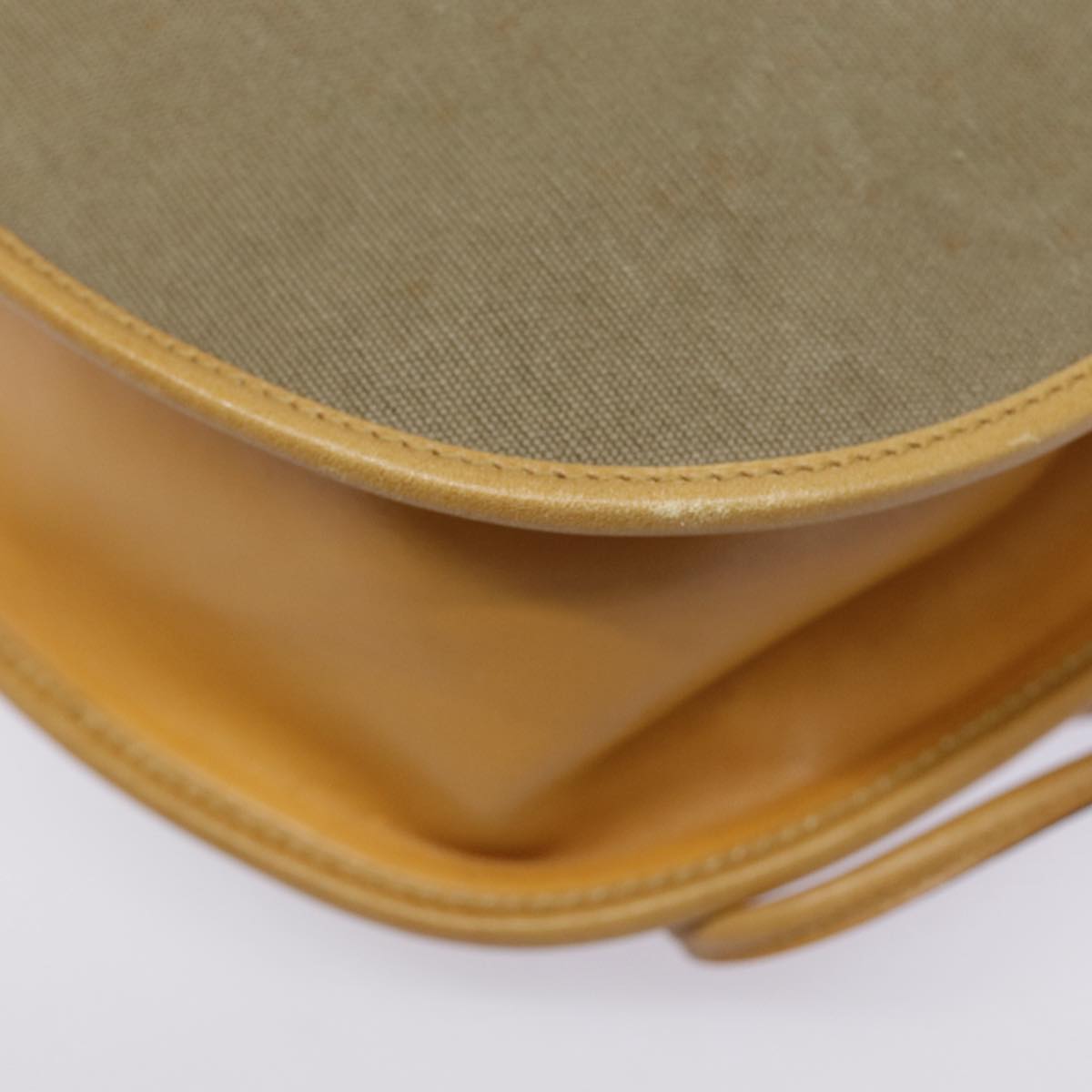GUCCI Hand Bag Canvas Leather Beige Brown 110295 3444 88957
