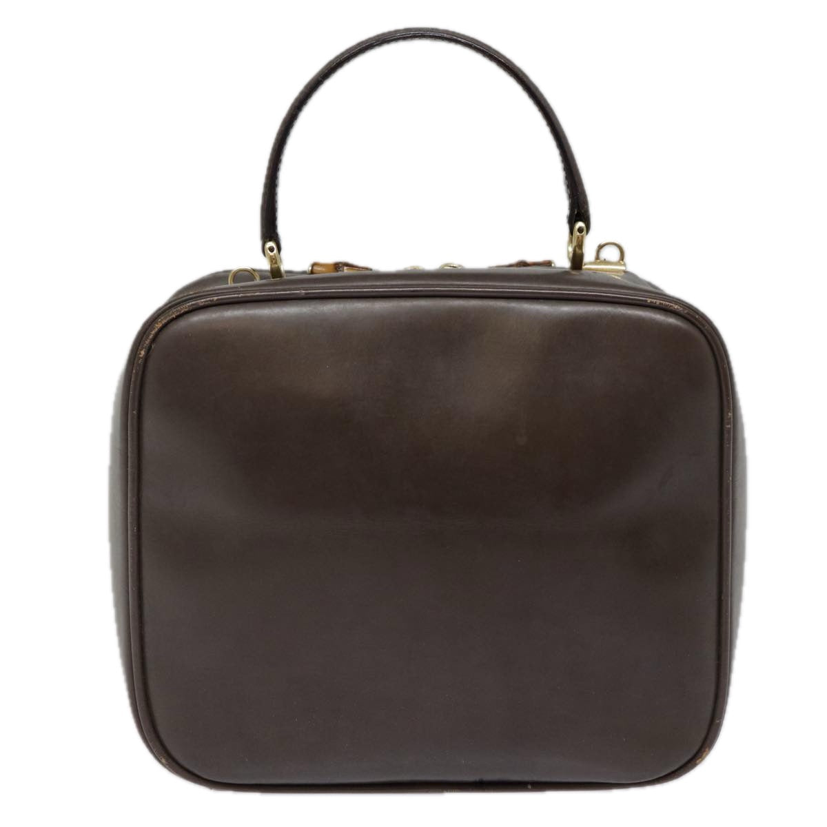 GUCCI Bamboo Hand Bag Leather Brown Gold 000 2040 0323 88959