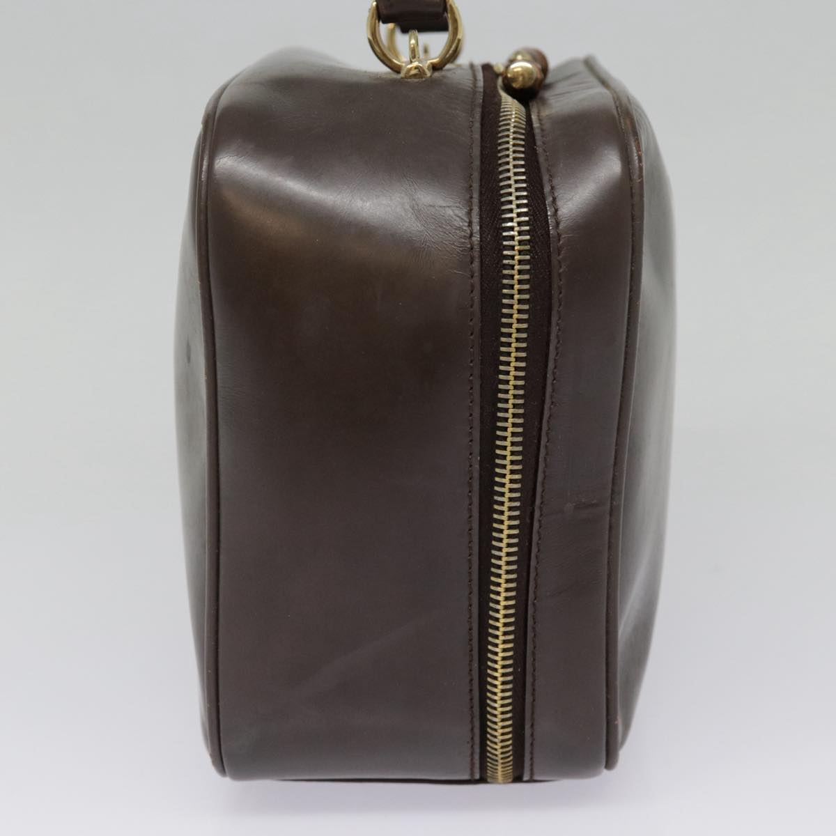 GUCCI Bamboo Hand Bag Leather Brown Gold 000 2040 0323 88959