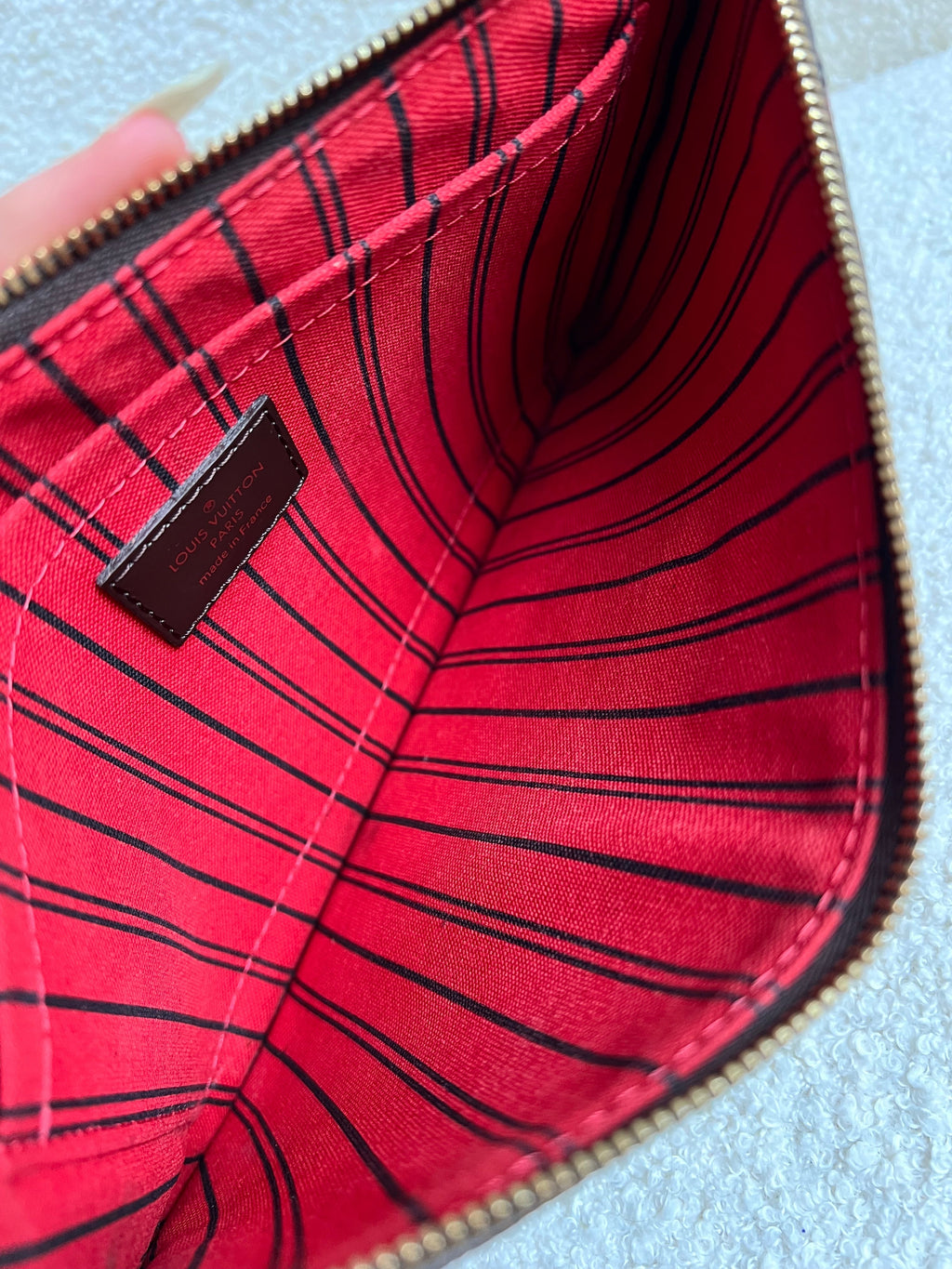 Louis Vuitton Pouch (from Neverfull) in Damier Ebene