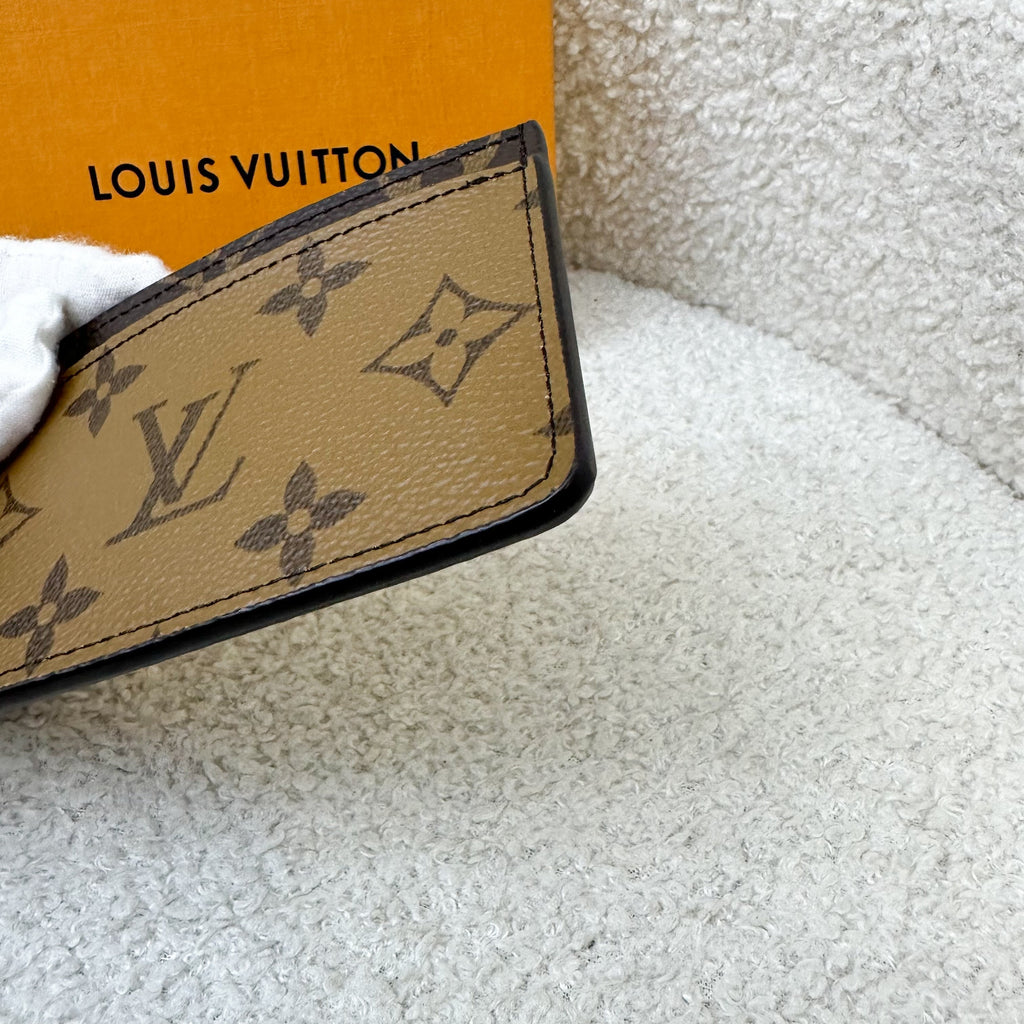 LV Flat Card Holder in Monogram & Reverse Monogram Canvas