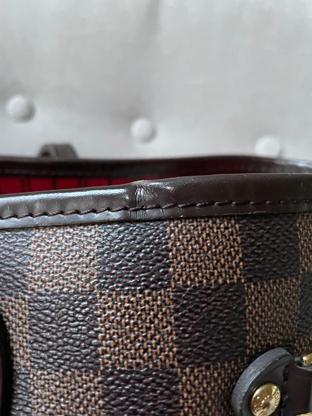 Louis Vuitton Neverfull MM Damier Ebene Cherry Interior (RRP £1,410)