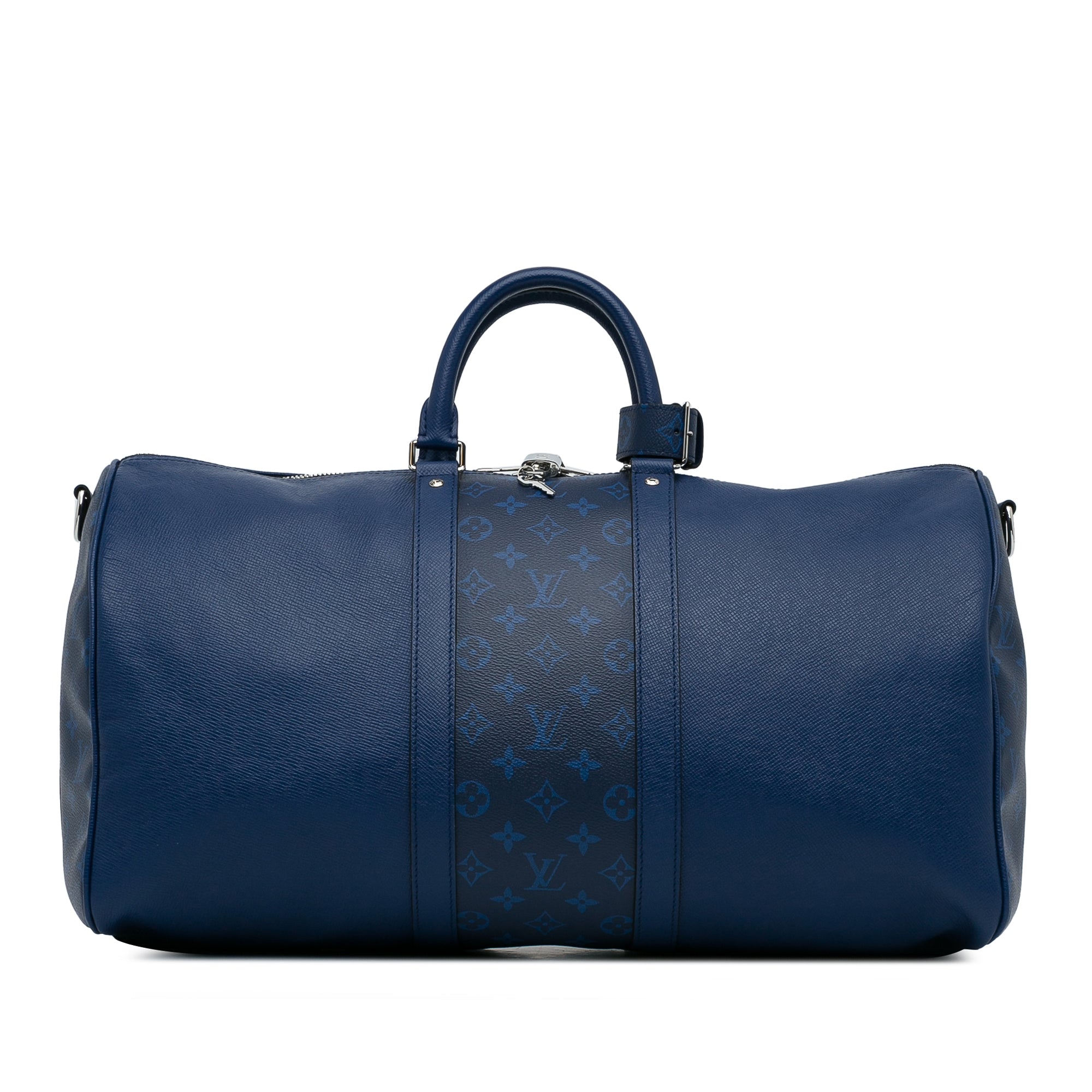 Louis Vuitton Keepall 50 BandouliÃƒÆ’Ã‚Â¨re Blue Taigarama