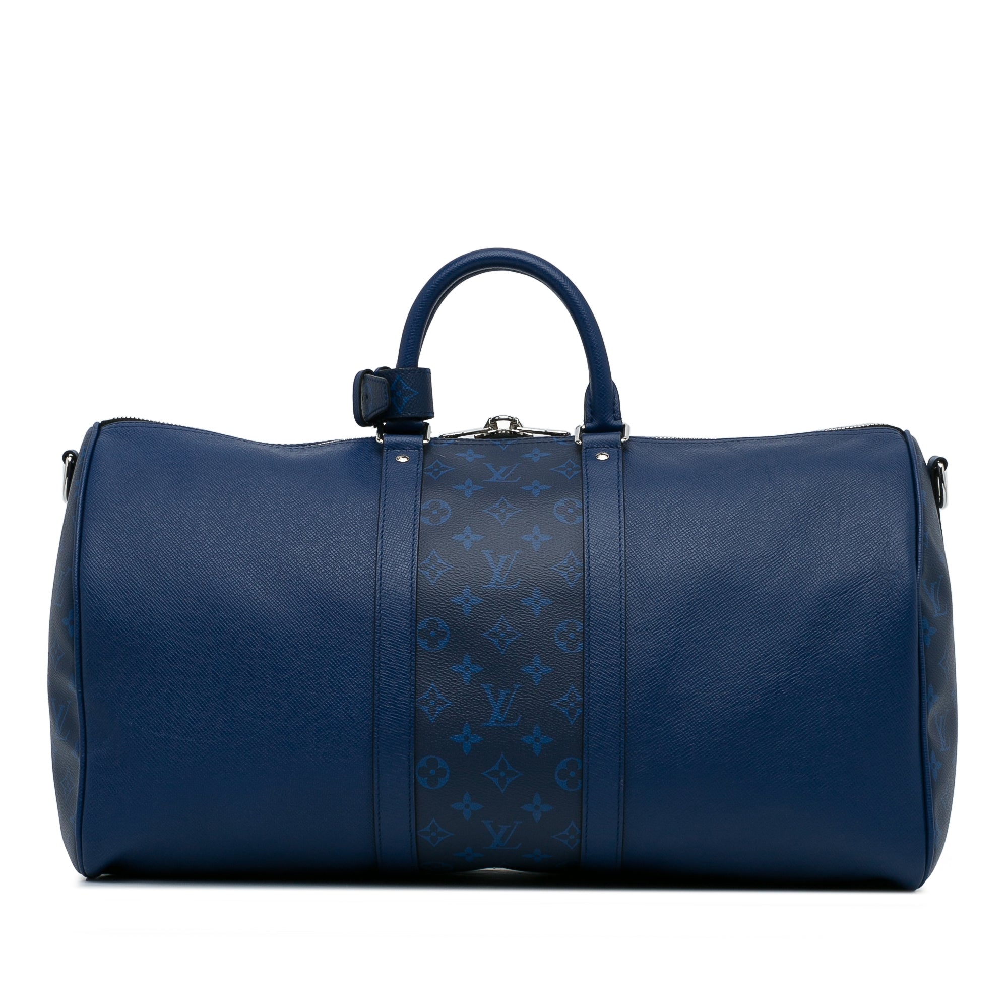 Louis Vuitton Keepall 50 BandouliÃƒÆ’Ã‚Â¨re Blue Taigarama
