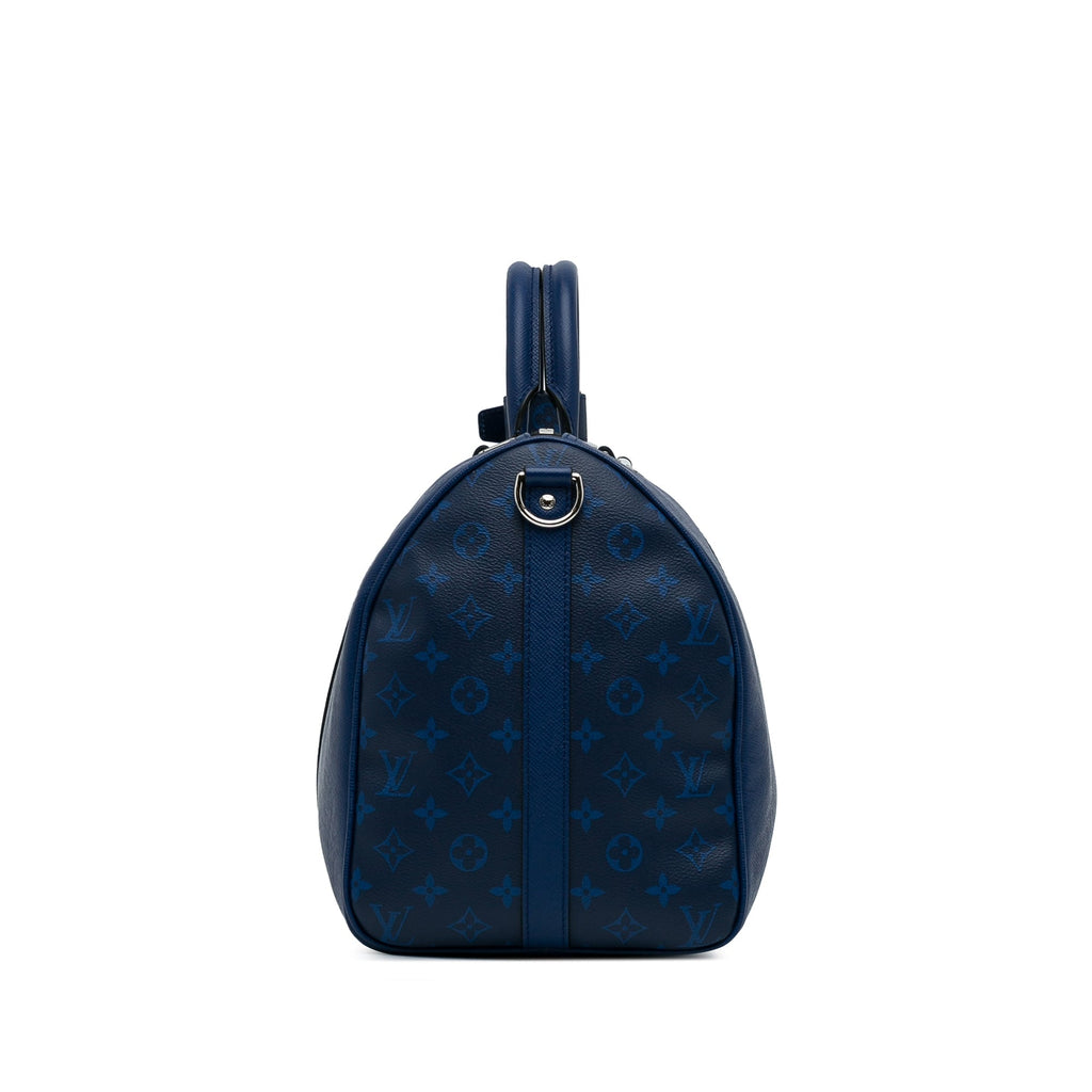 Louis Vuitton Keepall 50 BandouliÃƒÆ’Ã‚Â¨re Blue Taigarama