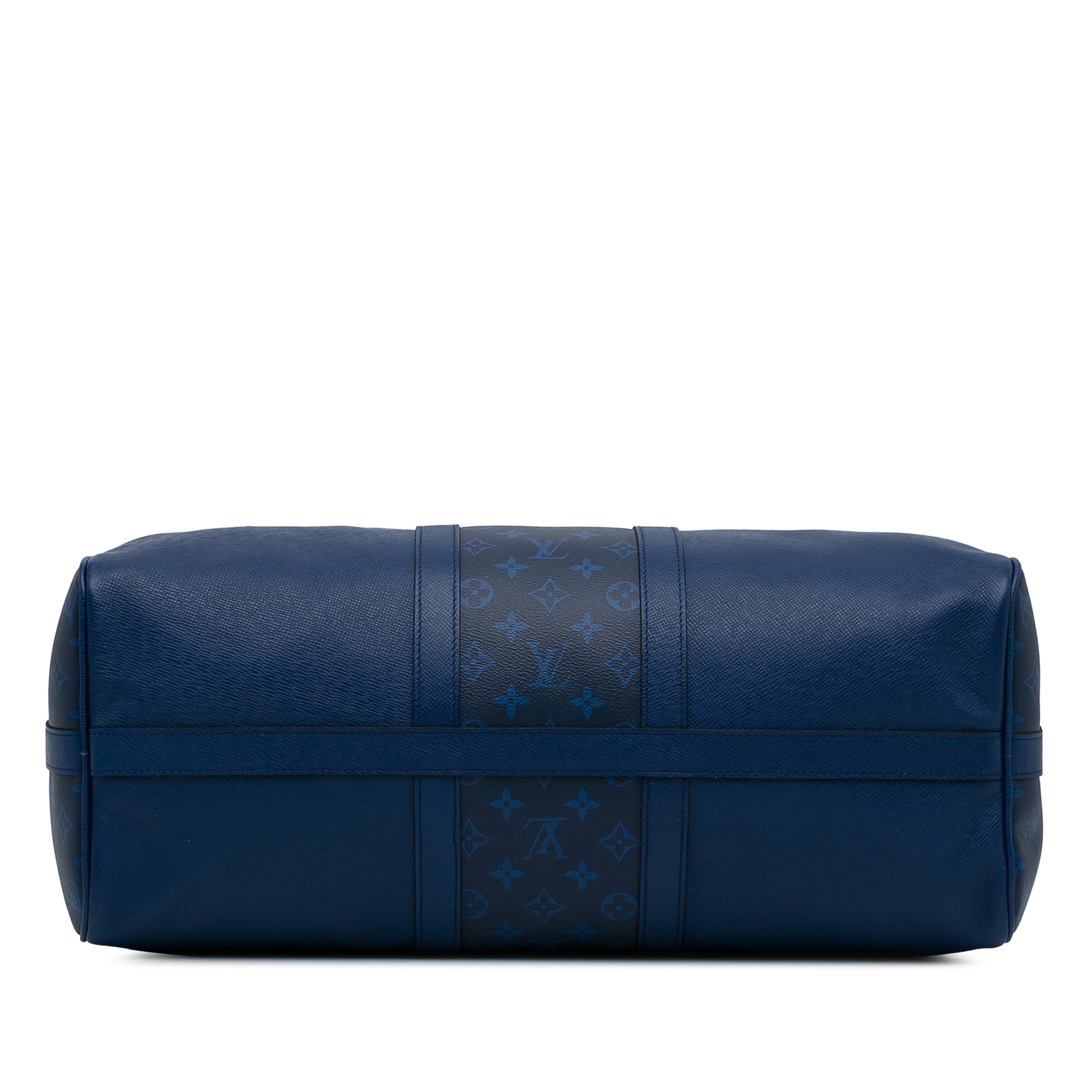 Louis Vuitton Keepall 50 BandouliÃƒÆ’Ã‚Â¨re Blue Taigarama