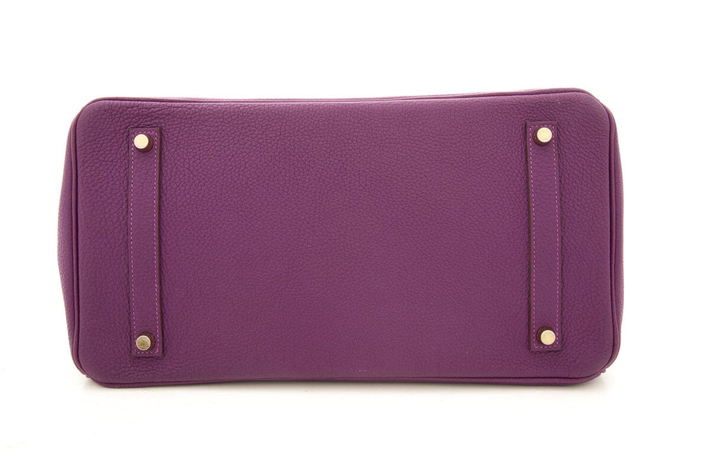 HermÃƒÆ’Ã‚Â¨s 2012 Anemone 35cm Togo Birkin Handbag W/ Gold HW