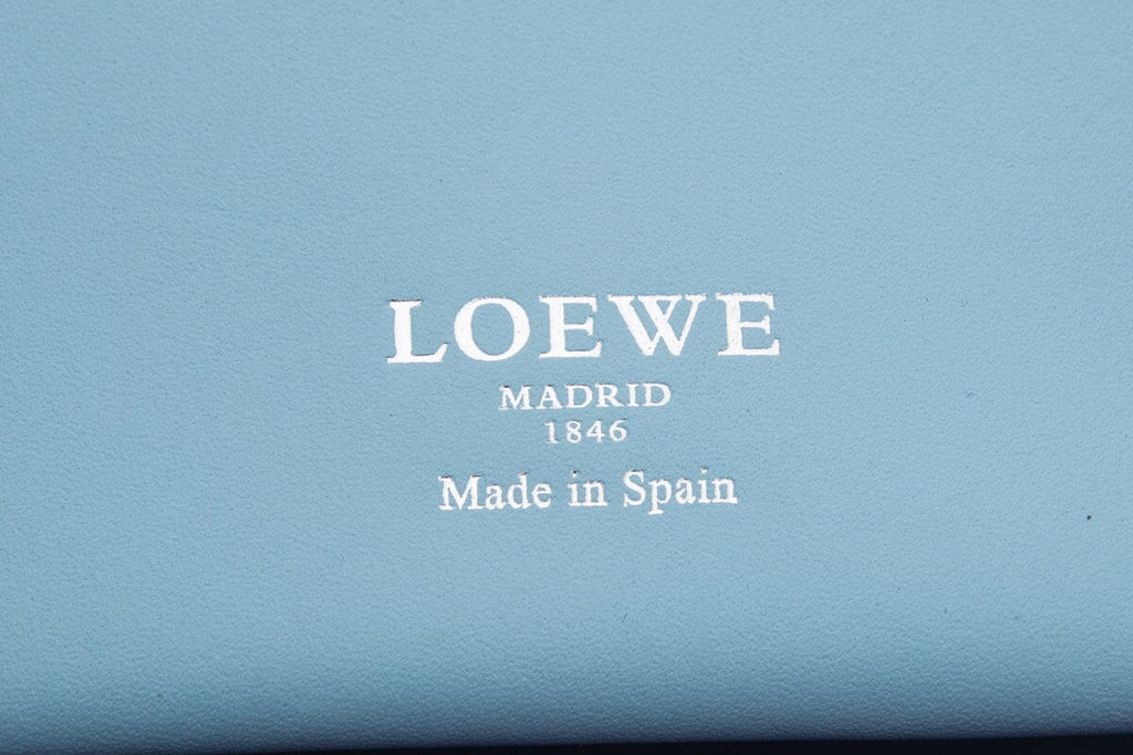 Loewe Blue Leather Tote Handbag