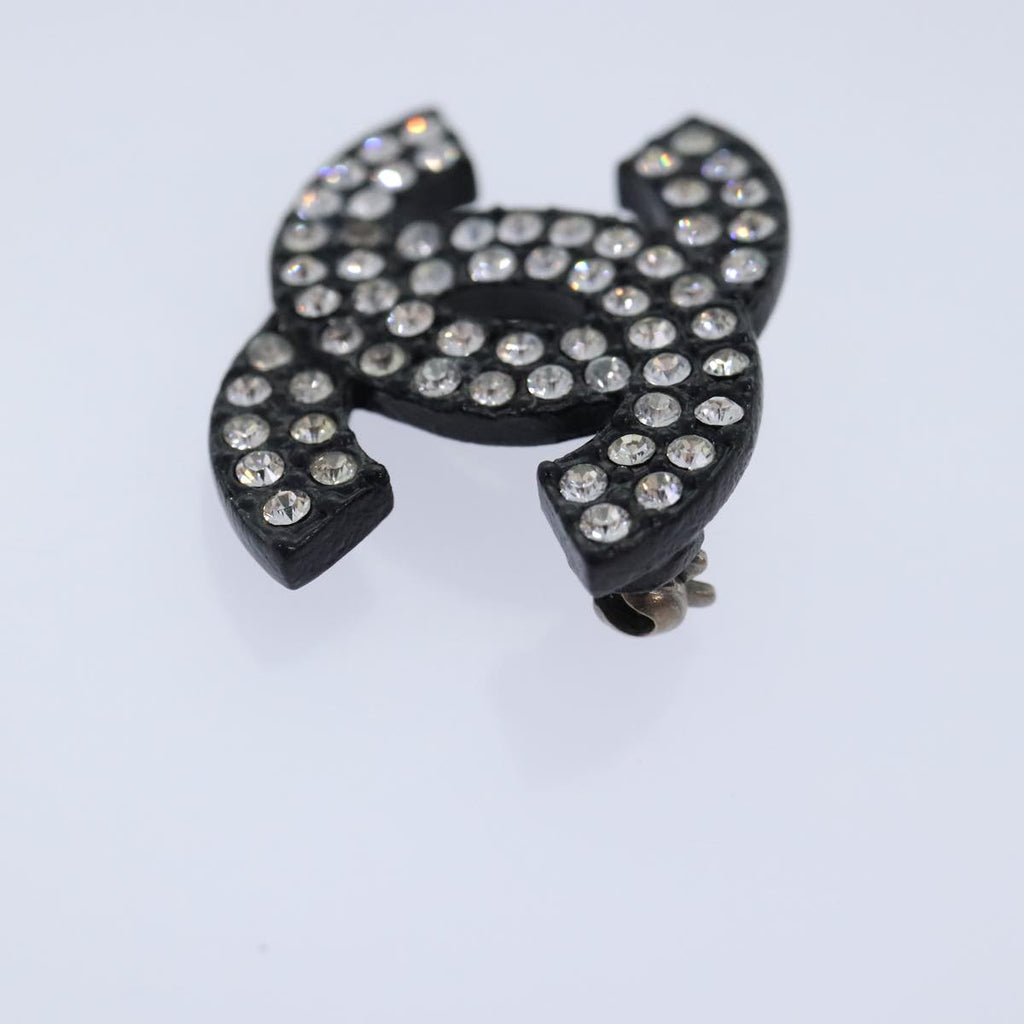 CHANEL Stone Brooch metal Silver CC 89004