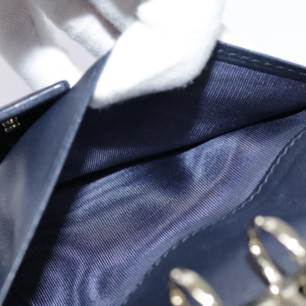 GUCCI Micro GG Canvas Guccissima Day Planner Cover Navy Silver 115240 89008
