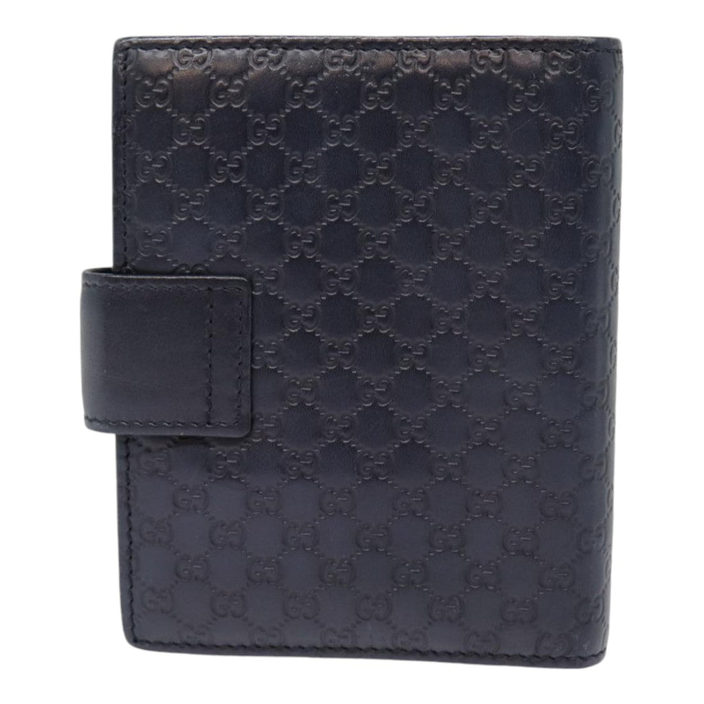 GUCCI Micro GG Canvas Guccissima Day Planner Cover Navy Silver 115240 89008