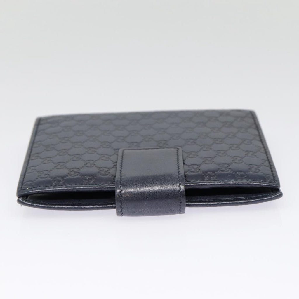 GUCCI Micro GG Canvas Guccissima Day Planner Cover Navy Silver 115240 89008