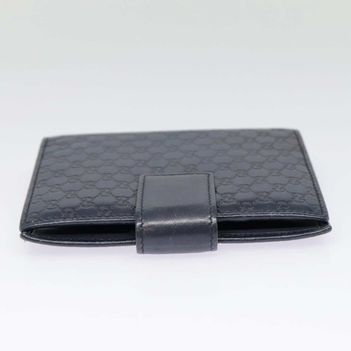 GUCCI Micro GG Canvas Guccissima Day Planner Cover Navy Silver 115240 89008