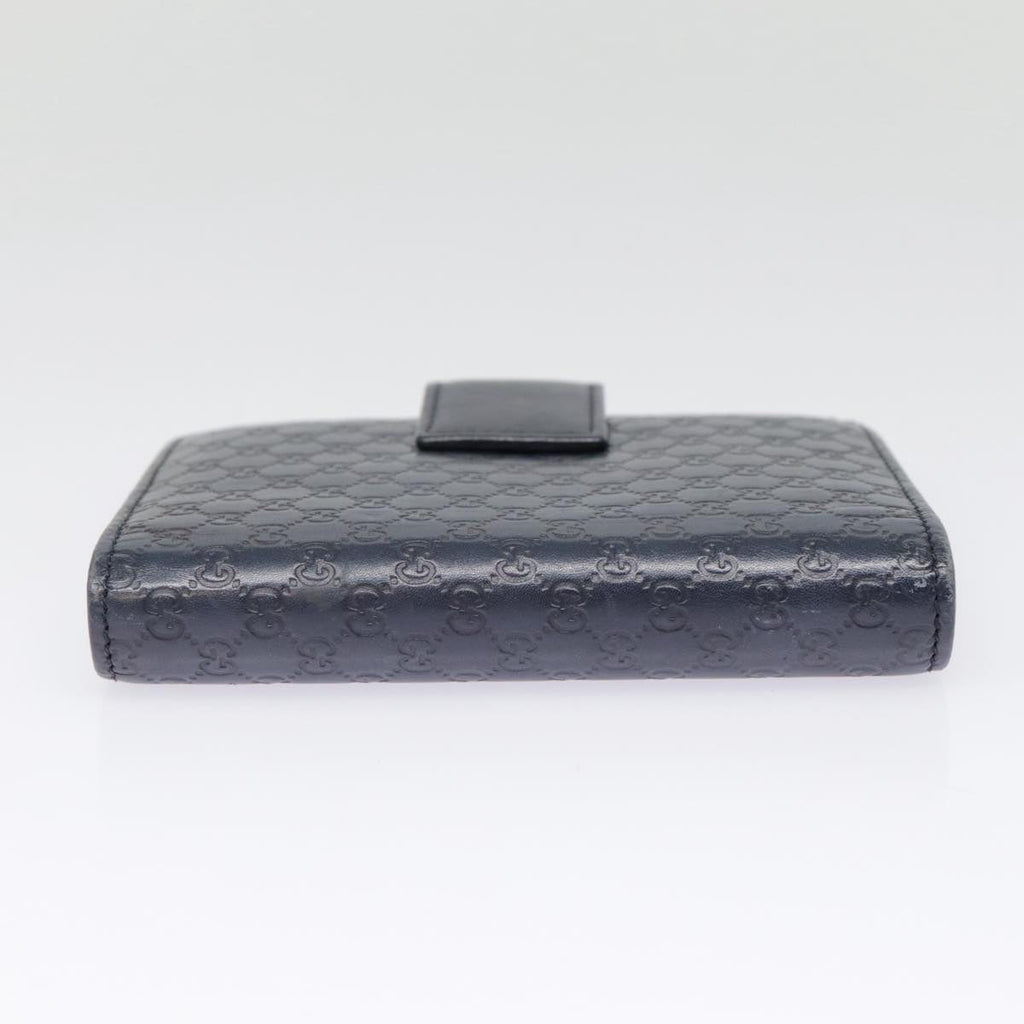 GUCCI Micro GG Canvas Guccissima Day Planner Cover Navy Silver 115240 89008