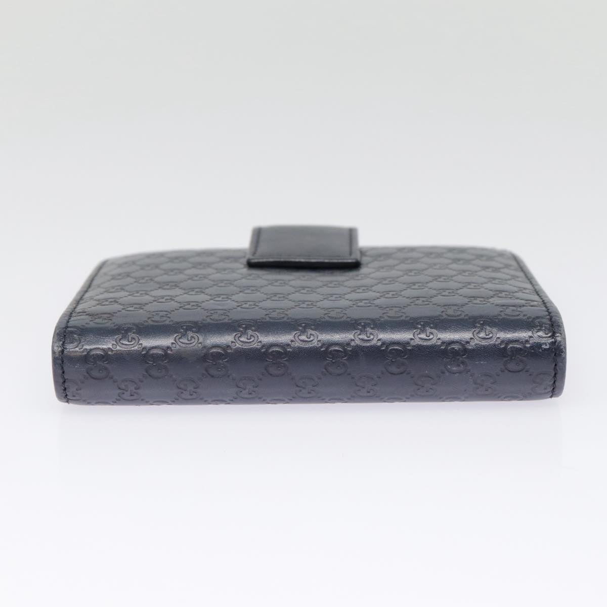 GUCCI Micro GG Canvas Guccissima Day Planner Cover Navy Silver 115240 89008