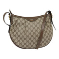 GUCCI GG Supreme PVC Leather Shoulder Bag Beige Brown Gold 41 02 058 89026
