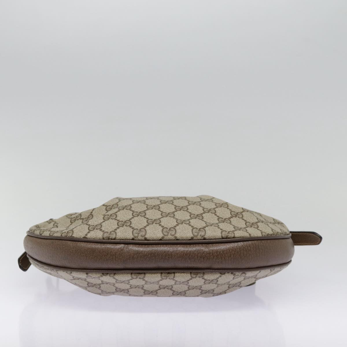 GUCCI GG Supreme PVC Leather Shoulder Bag Beige Brown Gold 41 02 058 89026