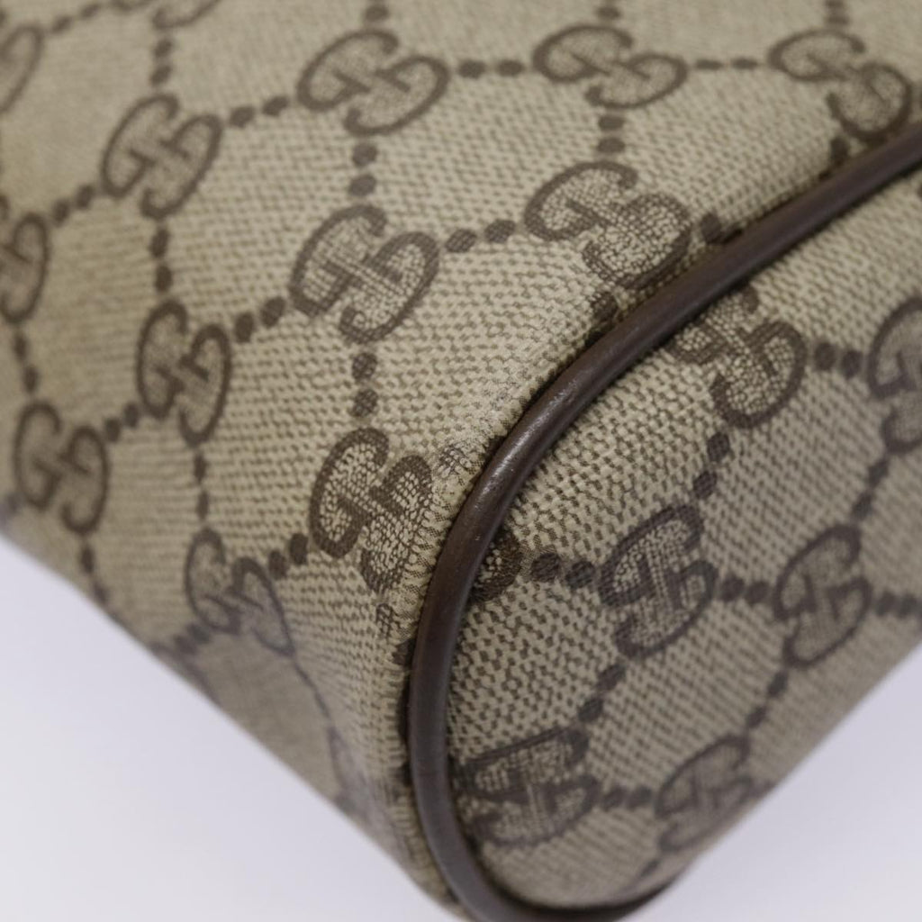 GUCCI GG Supreme Web Sherry Line Clutch Bag PVC Beige Red 89 01 012 89027