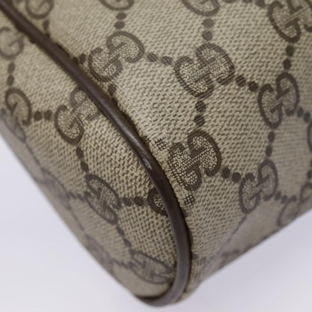 GUCCI GG Supreme Web Sherry Line Clutch Bag PVC Beige Red 89 01 012 89027