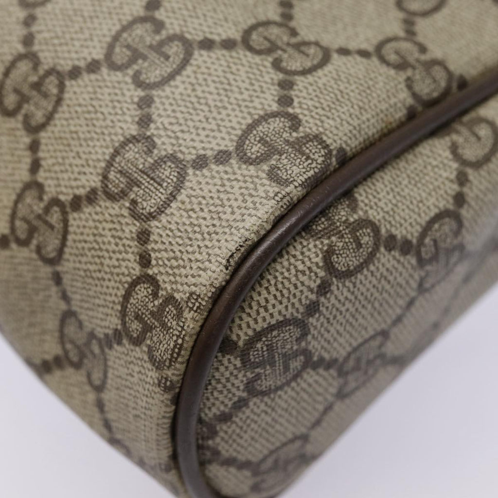 GUCCI GG Supreme Web Sherry Line Clutch Bag PVC Beige Red 89 01 012 89027