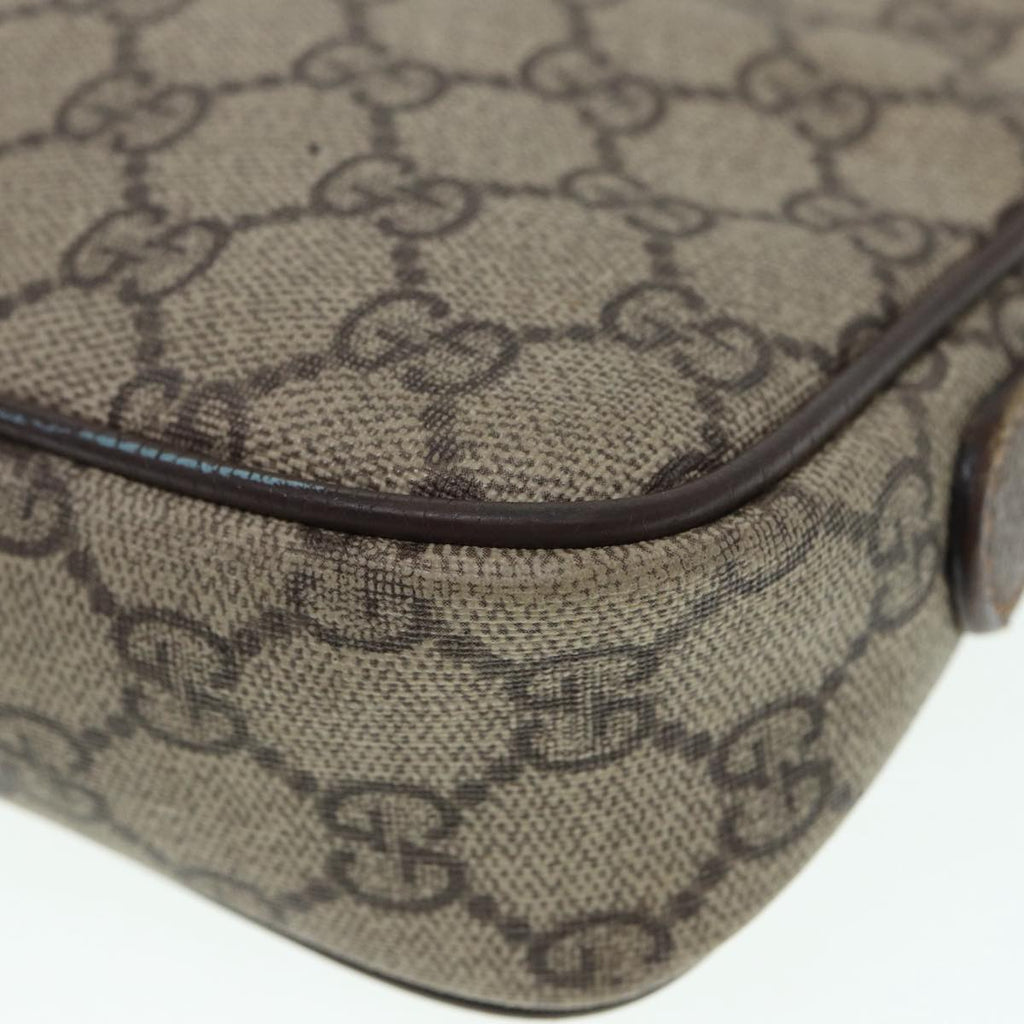 GUCCI GG Supreme Shoulder Bag PVC Leather Beige Gold 007 115 89029