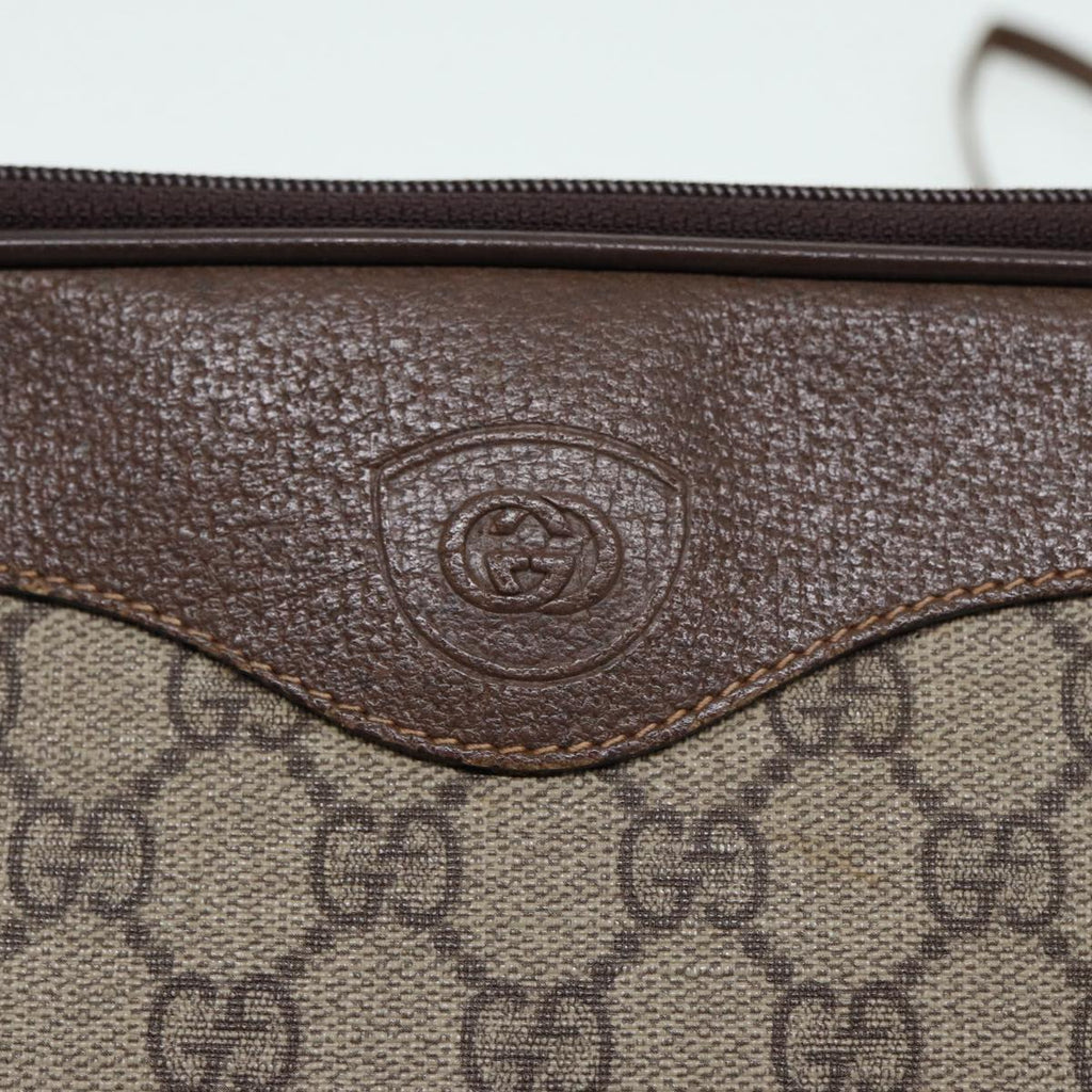 GUCCI GG Supreme Shoulder Bag PVC Leather Beige Gold 007 115 89029