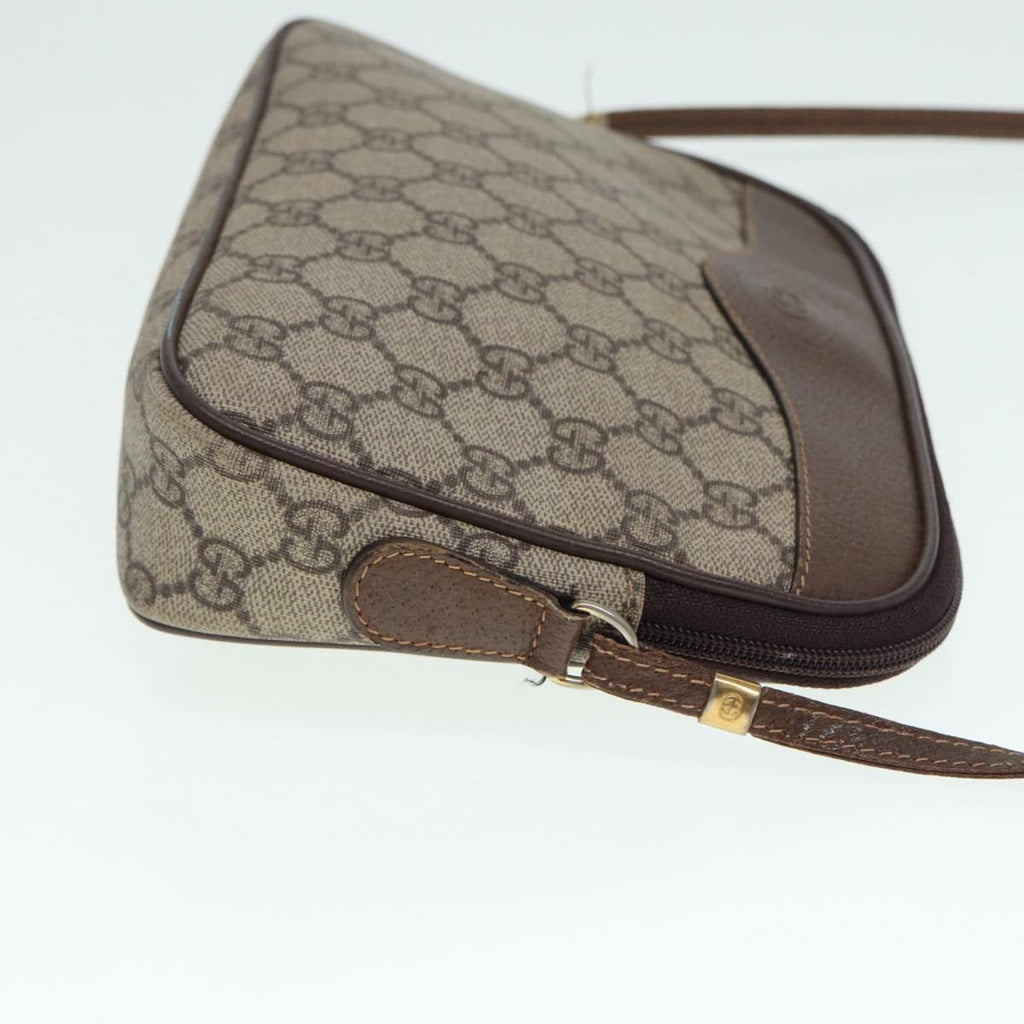 GUCCI GG Supreme Shoulder Bag PVC Leather Beige Gold 007 115 89029