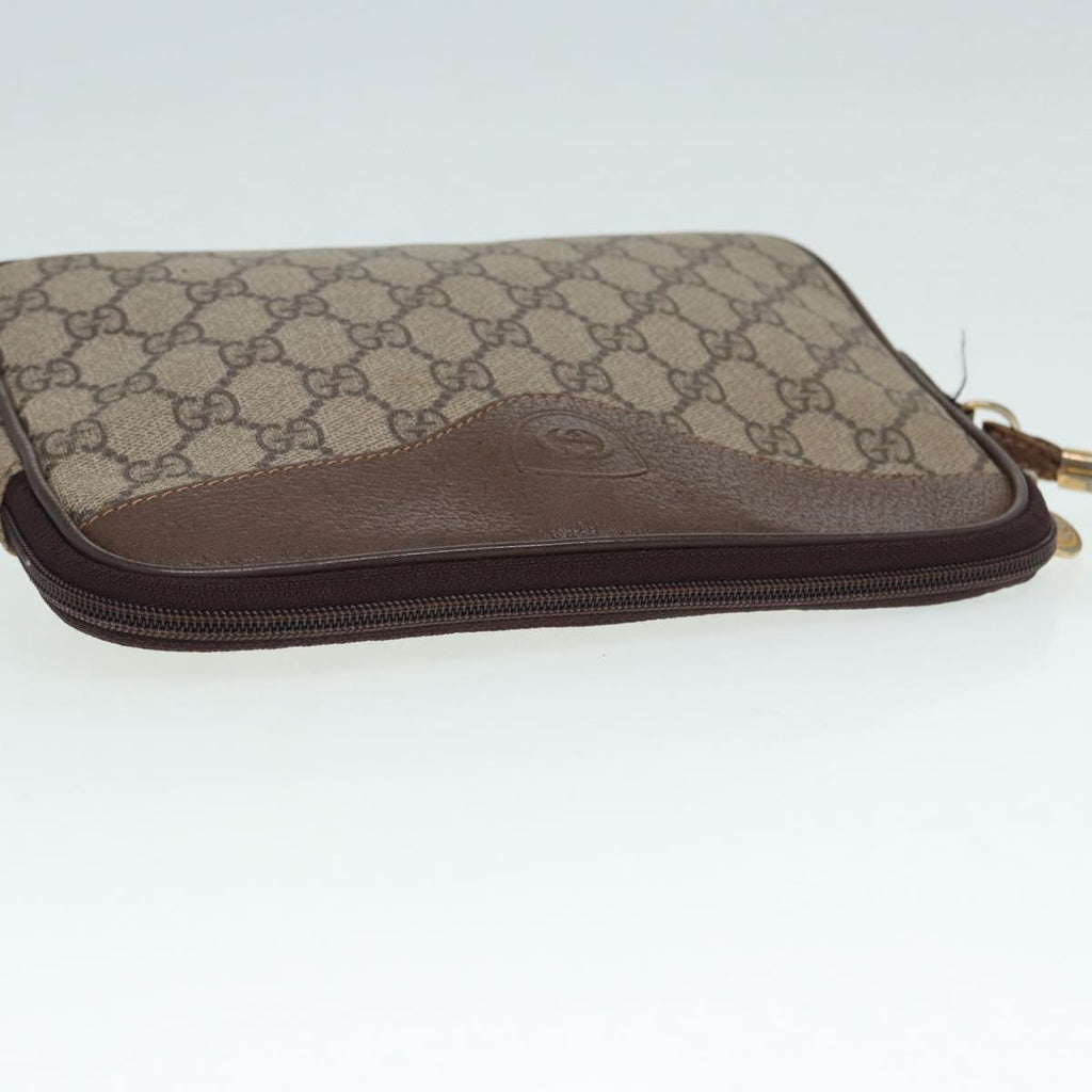 GUCCI GG Supreme Shoulder Bag PVC Leather Beige Gold 007 115 89029