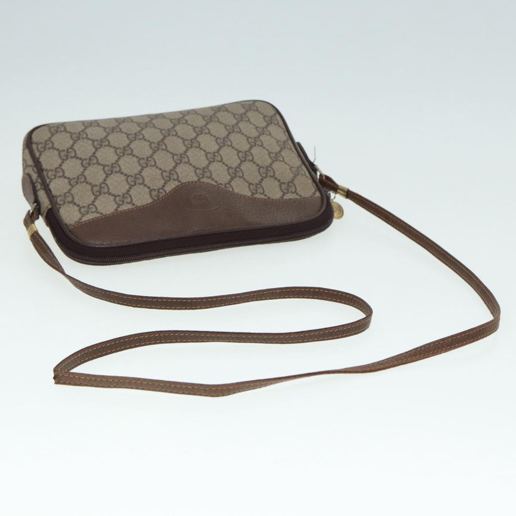 GUCCI GG Supreme Shoulder Bag PVC Leather Beige Gold 007 115 89029